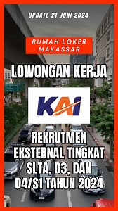 1.2K views | Rekrutmen Eksternal Tingkat SLTA, D3, dan D4/S1 Tahun...