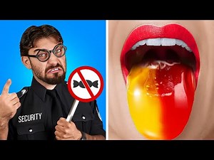 How to Sneak Snacks Into the Movies! Funny Relatable Situations & Hacks by 123 GO!