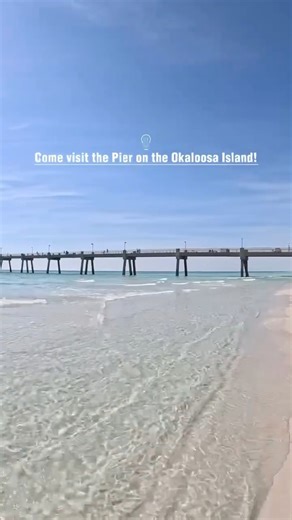 The Okaloosa pier is a must-visit! Add it to your vacation list! 🌊 #okaloosaisland #florida | Brooks and Shorey Resorts