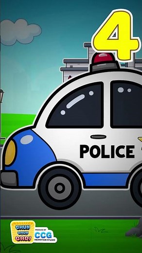 Count 1 to 10 🚓 with Police Cars Fun Learning for Kids