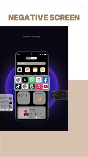 WISPION Negative Screen#negativescreen #smartphone #mobilephone #automobile