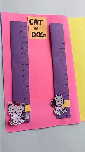 Cat vs Dog Dice Race Game | Gamebook Craft Series Part 3 | DIY Paper Game for Kids #shorts