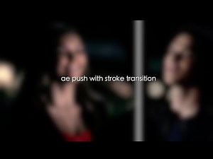 ae split screen slide push transition with stroke | side push after effects tutorial