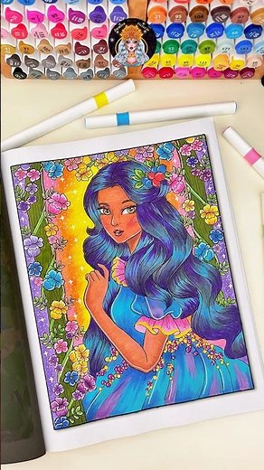 Damita Victoria | Bloomiria Kingdom Fairy Coloring Book For Adult