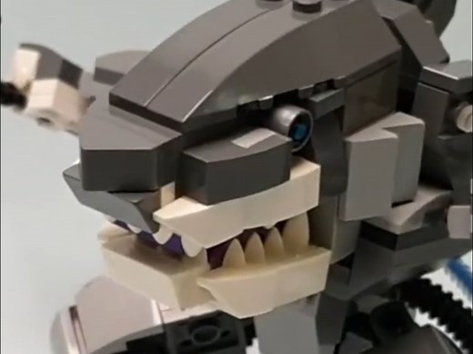 【乐高MOC】鲨鱼载人机甲-拼搭教程-by Carrot88 | Lego shark mech robot