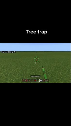 Exploring Tree Trap in Minecraft