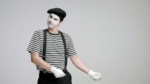 Mime Artist Pulling Invisible Rope Isolated Stock Footage Video (100% Royalty-free) 28065277 | Shutterstock