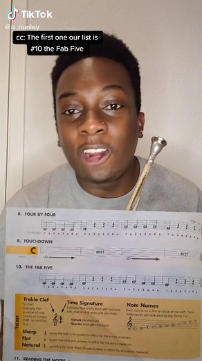 6th grade beginner band music goes hard #fyp #foryou #foryoupage #horn #horntok #essentialelements #yellowbook