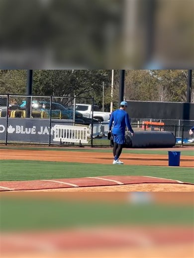 Bluejaysnation | Kazuma Okamoto taking some reps at third base. 🎥 Hazel Mae | #Bluejays | Instagram