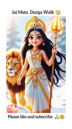 Jai Mata Di 🔱, Powerful Durga Animation | Trending Devotional Shorts | Goddess Durga