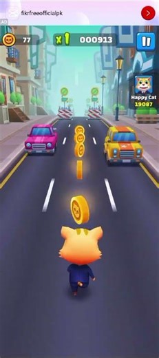 Cute Cat Runner Game 🐱🏃 Epic City Run Adventure #shorts