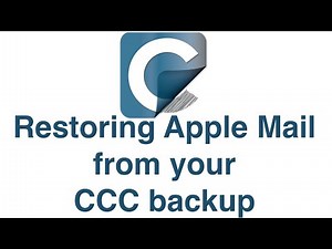 Restoring Apple Mail from your CCC backup