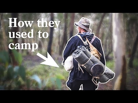 Would you camp using this traditional Australian swag method?