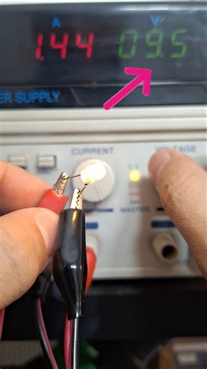 What happens if I overvolt this LED?😈 #shorts