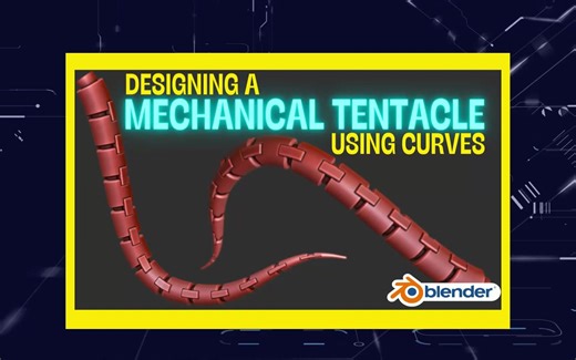 Creating Mechanical Tentacles from curves in Blender