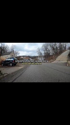 Driving the steepest street in America. Canton Avenue in the Beechview neighborhood of Pittsburgh is 213 feet long, with a 37% grade for 21 feet. 🚙 #driving #pittsburgh #hillclimb | View Pittsburgh