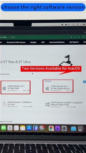 How to install CZUR software