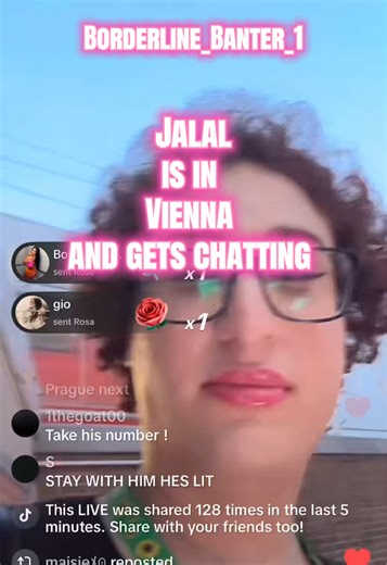 Jalal is in Vienna and gets chatting for people #jalal #raejahrae #raejah #jalalnx #chyanne