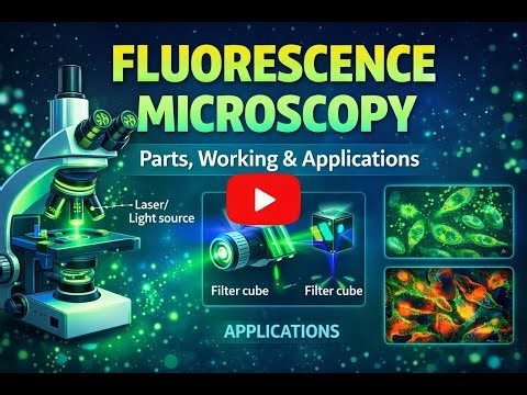 Fluorescence Microscope | Principle, Parts, Working & Applications | Easy Explanation