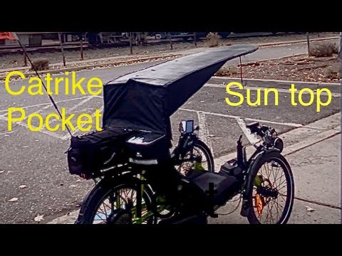 Tadpole Smitty shows you his sun top for the Catrike Pocket