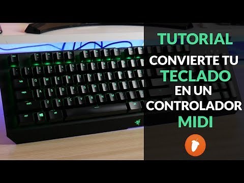 Como usar un TECLADO ⌨ como PIANO 🎹 (MIDI) | FL STUDIO 20
