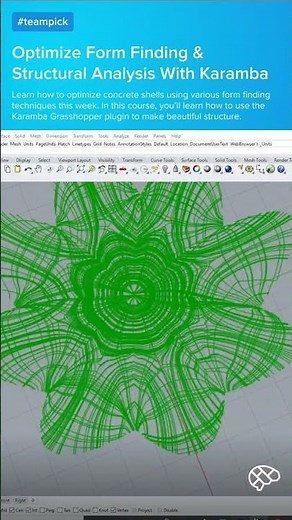 Learn Form-Finding & Parametric Structures With Karamba #parametricdesign