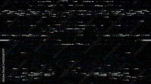 Retro Bad VHS Analog TV Videotape Static Glitches Seamless 4K Video Background Overlay Loop