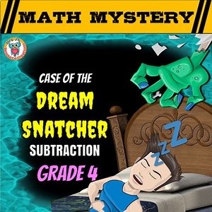 Subtraction Math Mystery Activity Game - Subtracting Larger Numbers & Regrouping