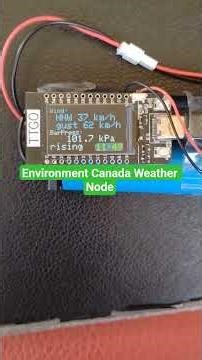 Environment Canada weather node on TTGO T-display