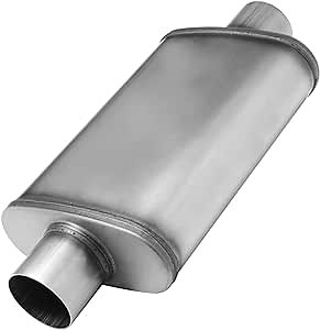 Amazon.com: 2.5 inch Inlet/Outlet Exhaust Muffler,Straight-Through Performance Muffler 2.5 Universal Stainless Steel for Cars, Trucks : Automotive
