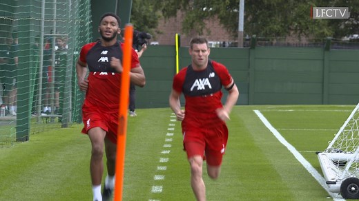 5.4M views · 1.1K reactions | Final lap of the gruelling lactate test  James Milner  Joe Gomez  | Liverpool FC | Facebook