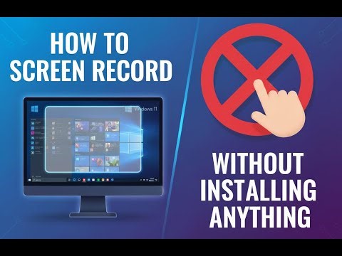 How to Screen Record on Windows 10 & 11 Without Installing Anything