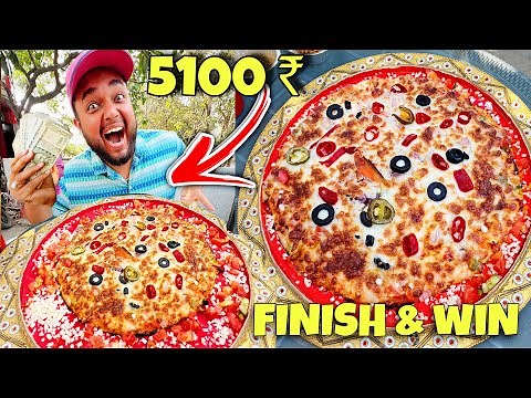 1 महा Donald Trump Pizza खाओ और 5100 ₹ Cash ईनाम ले जाओ 🤑🤑|| Street Challange