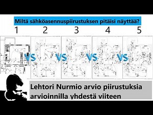 Sähköasennusten kaapeloidun ja ryhmitellyn asennuspiirustuksen sisältö - Lehtori Nurmio arvioi