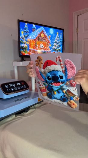 3.6K views · 234 reactions | Make a Christmas stitch crewneck with me  link in bio #fyp #stitch #asmr #smallbusiness #Christmas | Custom Hustle | Facebook