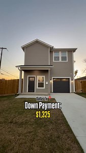 2.9K views · 268 reactions | Brand new affordable home 3 Bed • 3 Bath • 1,800 Square Feet • $265,000 Located in Dallas Texas No HOA❗️ Down payment shown is based on using a specific loan program. Numbers are subject to change. Numbers do not apply to investors. Shoot me a DM for a list of all similar properties available. • • • #dallashomesforsale #dfwhomesforsale #dallashomes | Tyler Hogan | Facebook