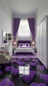 Purple heart 💜💜💜 #HomeDecor #bedroom #purple #interiordesign #epoxy | Wow ideas