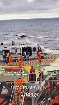 "Helicopter Crew Change on Oil Rig 🛢️ | Offshore Life"