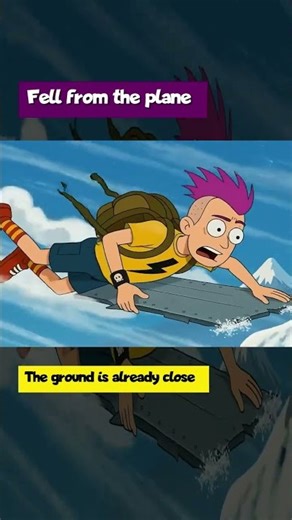 Fell from the plane. The ground is already close