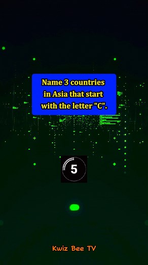 657K views · 934 reactions | Name 3 countries in Asia that start with the letter C. #kwizbeetv #geography #guesthecountry | Kwiz Bee TV | Facebook
