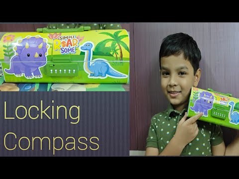 Unboxing password Lock Compass box | Secret lock stationery box for kids