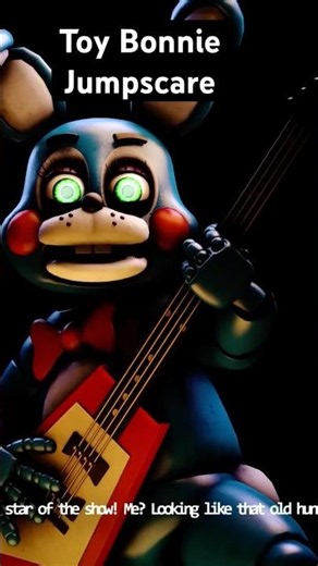 FNAF Toy Bonnie Arkham City Style Jumpscare And Game over Screen