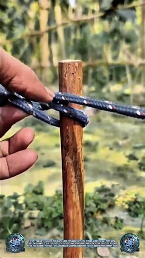 Knot Trick: Lock any rope to a post in seconds! 🪢