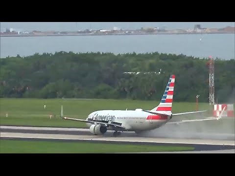 American Airlines Plane Blows Out Tire During Takeoff