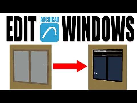 How to Edit Windows in ArchiCAD (Step-by-Step for Beginners)