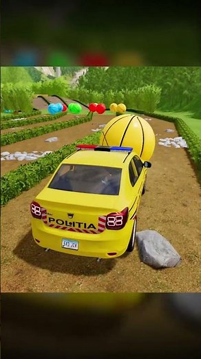 TRANSPORTING AND PARKING POLICE CARS, AUDI, JEEP, DACIA, FORD, COLORFUL VEHICLES ON MAN TRUCKS. FS22