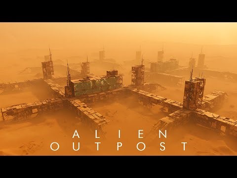 ALIEN OUTPOST | Dark Dystopian Ambient | Alien World Soundscape | Dystopian Ambience