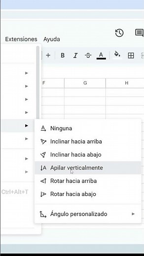 Cómo Escribir Verticalmente En Una Hoja De Cálculo De Google Sheets