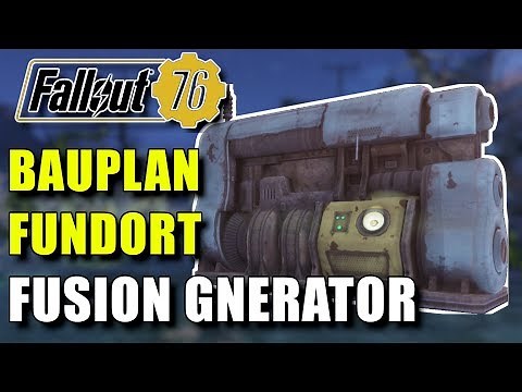 Bauplan für Fusion Generator bekommen | Fallout 76 | Fundort