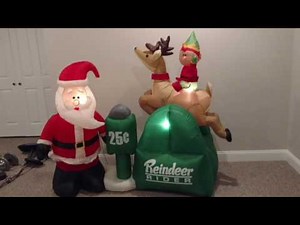 Gemmy Animated Airblown Reindeer Rider Inflatable Review
